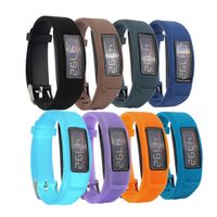 Tkasing for Garmin Vivofit 2 Bands Multi-Color Silicone Wristband Strap for Garmin Vivofit 2 Vivofit2 Replacement Band with Clasps Fitness Bands Suitable to (8PlainA)