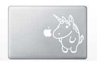 Fat Cute Unicorn (White) Vinyl Decal Stickers