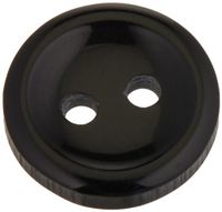 Slimline Buttons Series 1-Black 2-Hole 7/16" 7/Card