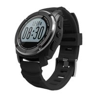 MOREFINE Bluetooth GPS Smartwatch Fitness Activity Tracker Outdoor Sport Bracelet Waterproof Wristband with Heart Rate Monitor Air Pressure Environment Temperature Measure for Android iOS Health Gift