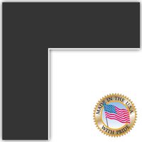 6x7 Black Custom Mat for Picture Frame with 2x3 opening size