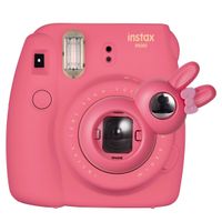 CAIUL Compatible Bunny Mini 9 Close Up Selfie Lens with Self-Portrait Mirror for Fujifilm Instax Mini 9 8 8+ 7s, Polaroid 300 Camera (Flamingo Pink)