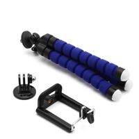 Kocome Mini Tripod Blue Flexible Octopus Holder Bracket Stand Mount for Apple iPhone