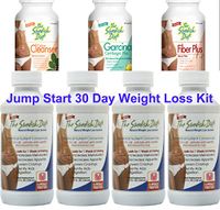 Jump Start Weight Loss 30 Day Kit | 4 bottles of The Swedish Diet Liquid Meal Replacement and 1 each of the Colon Cleanser, Fiber Plus and Garcinia Cambogia for Quick and Effective Results