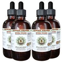 Muira Puama Alcohol-Free Liquid Extract, Organic Muira Puama (Ptychopetalum Olacoides) Glycerite Natural Herbal Supplement, Hawaii Pharm, USA 4x4 oz