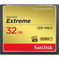 Sandisk Sdcfxs-032G-A46 Extreme 32 Gb Compactflash (Cf) Card - 120 Mbps Read - 60 Mbps Write - 1 Card (Sandisk SDCFXS-032G-A46)