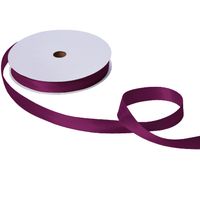 Jillson Roberts Bulk 1-Inch Double Faced Satin Ribbon Available in 20 Colors, Burgundy, 100 Yard Spool (BFR1008)