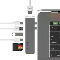 Sinstar Thunderbolt 3 Adapter, USB C HDMI Hub Dock for MacBook Pro 2016-2019 Macbook Air 2018-2019 Multi-Port Type-C Adapter with PD Charging 60Hz 40Gbps,4K HDMI,USB-C,USB 3.0,SD/Micro SD Card Readers