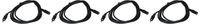 Seismic Audio SA-iMF6-4Pack 6-Inches Stage and Studio Patch Cable