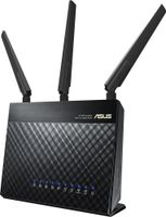 Asus - Wireless-AC Dual-Band Wi-Fi Router - Black