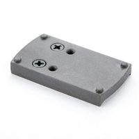 TuFok Steel Glock 17 19 22 23 26 27 34 Pistol Mount Red Dot Sight Glock Mounting Plate (Black)