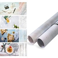 Evanto 22x35Inch 2 Rolls Seamless Background Paper with 4 Patterns for Flat Lay Backdrops, Daily Photos, Desktop Photography, Product Displays, Youtube Video and more