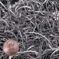 6oz Bag Slate Gray Grey VERYFINE Fine Cut Gift Basket Shred Paper Grass Filler Bedding nfLG -453