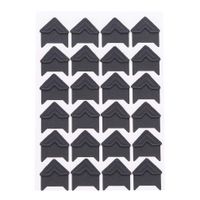 SOURBAN 24pcs Kraft Paper Photo Corner,Black