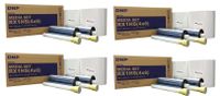 4 Cases of RX1HS 4x6 Printer Media - 1400 Prints Each - Total 5600 Prints Shipped from KOBIS - A DNP Authorized reseller
