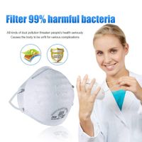 Disposable Respiratory Mask for Dust N95 Anti-Virus and PM2.5 Mask, FFP2 Mask Dust Face Mask QSA 2000, Flow Valve Smoke Anti-Infection Safety Mask (12pcs)
