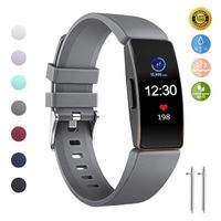 JOMOQ Replacement Bands Compitable with Fitbit Inspire Hr& Inspire Ace 2 Soft Fitness Wristbands Multi-Color -Small/Large