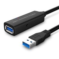 RSHTECH USB 3.0 Active Extension Cable 16 Feet USB 3.0 Extender Male to Female Cord with Built-in Signal Booster Chips for Xbox, PS4, USB Printer, Mouse, Keyboard, etc