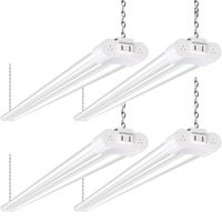 Hykolity 4FT 36W Linkable LED Shop Light with Cord, 4000lm Hanging or FlushMount Garage Utility Light, 5000K Overhead Workbench Light, Light Weight, Shatter Proof 64w Fluorescent Fixture Replacement-4