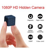 Mini Spy Hidden Camera,1080P Portable Small HD Wireless Home Security Surveillance Cameras, Hidden Security Cube Camera Recorder, HD, Night Vision and Motion Detection for Home Surveillance