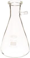 United Scientific FG5340-500 Borosilicate Glass Heavy Wall Filtering Flask, Bolt Neck with Tubulation, 500ml Capacity