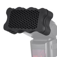 Flash Speedlite Rubber Honeycomb Grib + 7pcs Color Gels Filters for Canon Sony Godox Yongnuo Camera Flash Speedlite Light