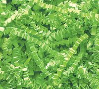EDS Premium Gift Basket Filler Crinkle Paper 1 lbs Bag (Lime Green)