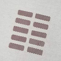 Rounded Rectangle Match Strikers 0.50" x 1.50" - Honeycomb Pattern