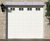 Garage Door Decorative Hardware 16-Pack (5.9"x 3.93"), Single Car Large Door Faux Magnetic Windows All Season Weather Resistant Non-Fade PVC Small Panels Kits Easy Installation for Metal Garage Door