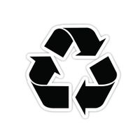 Please Recycle Sticker Recycling Sticker - 3" Vinyl Decal - Laptop, MacBook, Tablet, Phone, Decor, Window Vinyl Decal Sticker