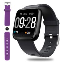 Flian Fitness Tracker Heart Rate Monitoring Activity Watch with Sleep Monitoring Smart Watch Stopwatch Pedometer Sport Watch for Men & Women Compatible with Android and iOS