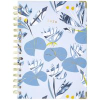 Lillian Farag 2020 Weekly & Monthly Planner, 5-1/2" x 8-1/2", Small, Hardcover, Water Lilies (6326-200)