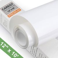 Heat Transfer Vinyl Roll 12 Inch by 10 Ft Iron On HTV for T-Shirts,White