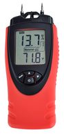 Moisture Meter by ennoLogic - Digital LCD Pin Type 7 Material Settings - Use for Wood Cement Mortar Brick Drywall Carpet - Backlight Hold Max Min Air Temperature and Holster - eH710T