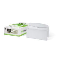 Quality Park #10 Executive Embossed Business Envelopes, Striped Pattern, Side Seams, Gummed, 24 lb White Wove, 4-1/8 x 9-1/2 Inches, 500/Box (QUA11130)