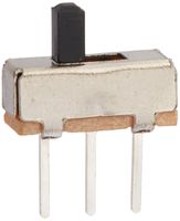 Uxcell a12013100ux0116 High Knob 3P 2 Position 1P2T SPDT Vertical Slide Switch, 0.5 Amp, 50V DC, 50 Piece, 3 mm