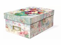 Punch Studio Fresh Flowers Photo Memory Storage Box