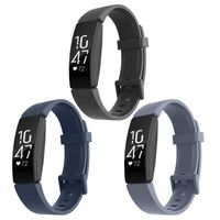 Recoppa Compatible with Fitbit Inspire HR Bands, Adjustable Sports Soft Replacement Wristbands Compatible with Fitbit Inspire/Inspire HR/Ace2 for Women Men Small Large