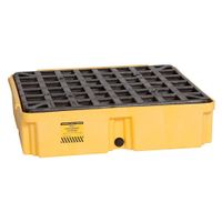 Eagle 1633D Yellow 1 Drum Modular Platform with Drain