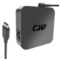 CYD 90W USB-C AC Adapter Replacement for Type C PD Laptop-Charger MacBook pro 15 13 12 Apple 87W MNF82LL/A A1708 HP Spectre 13-v000ng Razer Blade pro Dell XPS 12 9250 15 9550 Latitude 5280 5480