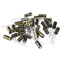 uxcell Aluminum Radial Electrolytic Capacitor with 33uF 25V 105 Celsius Life 2000H 5 x 11 mm Black 30pcs