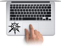 Chaos Star Arrows Vinyl Decals for Laptop MacBook, Water Bottle Cup Decal, Waterproof Car Bumper Stickers Made in US (Message for Color)