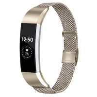 Meliya Replacement Metal Bands Compatible with Fitbit Alta/Fitbit Alta HR, Stainless Steel Metal Replacement Wristbands for Women Men (Large, 01 Vintage Gold)