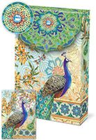  Punch Studio Pouch Note Cards (Royal Peacocks 57938)