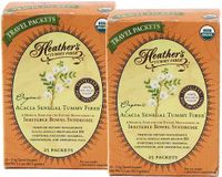 Heather's Tummy Fiber Organic Acacia Senegal Travel Packets (2 Boxes)