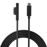 Surface Pro Charging Cable, Droya USB-C to Surface Connect Cable Compatible with Surface Pro 6/ 5th Gen/ 4/3, Surface Laptop 2/2017, Surface Go, Surface Book 2/1