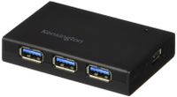 Kensington UH4000C 4 Port Powered USB Hub 3.0 with 15W/3Amp Power Adapter (K33979AM)