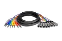 Hosa STX-803M Balanced Snake, 1/4 in TRS to XLR3M, 3 m