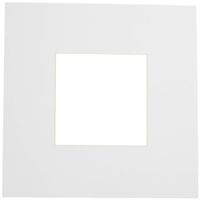 8x8 Polar White / Porcelain Custom Mat for Picture Frame with 4x4 opening size (Mat Only, Frame NOT Included)