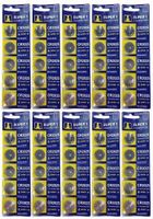 CR2025 Lithium 3V Batteries, Pack of 10 Cards - 50 Batteries